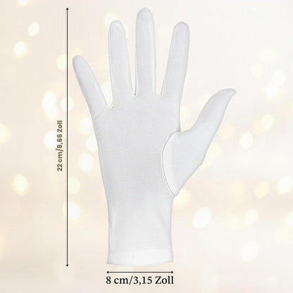 Brauthandschuhe Kurz Satin Weiß Elegant Hochzeit