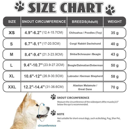 Atmungsaktiver Hundemaulkorb XL Schwarz – Sicher & Bequem