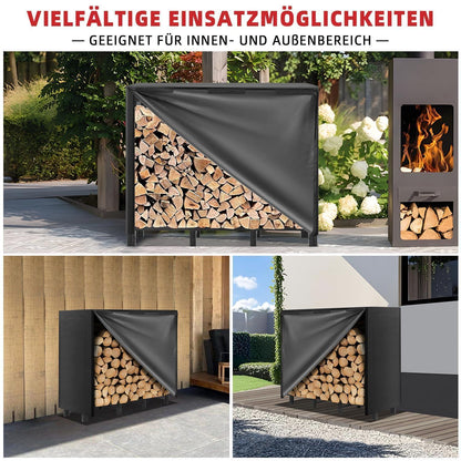 Kaminholzregal 4FT – Robustes Outdoor Lager für Brennholz