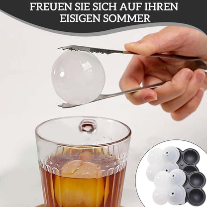 2er-Pack Silikon Eiswürfelform 6cm – Runde Eiswürfel für Drinks