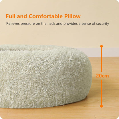 Orthopädisches Hundebett rund, 120 cm Ø, Beige
