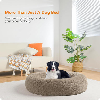 Orthopädisches Hundebett rund, 90 cm, Kamelbraun