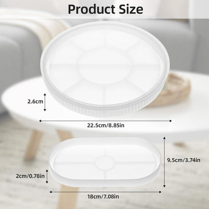 Silikonform Tablett Set für Epoxidharz & Gießformen