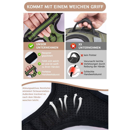 Hundegeschirr Anti-Zug Mesh Atmungsaktiv Armeegrün M