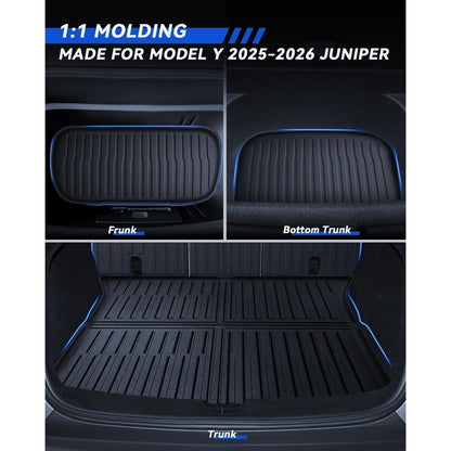 Kofferraummatte 3er Set Tesla Model Y 2025-2026 Juniper