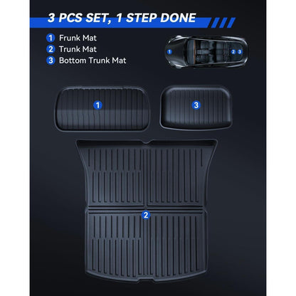 Kofferraummatte 3er Set Tesla Model Y 2025-2026 Juniper