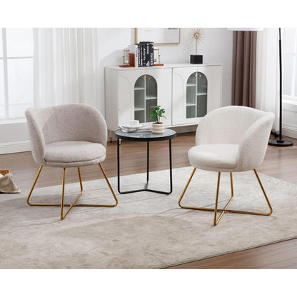 Chenille Loungesessel modern – Bequemer Akzentstuhl für Wohnzimmer