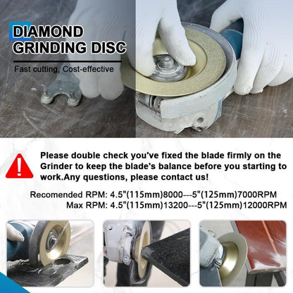 Diamant Schleifscheibe 10er Set 125mm für Stein & Fliesen