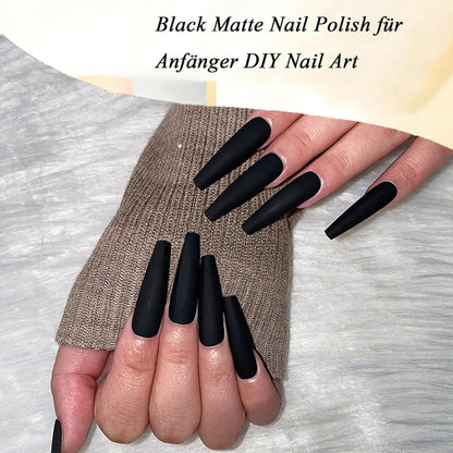 Schwarz Matte Nagellack – Schnelltrocknend & Langanhaltend