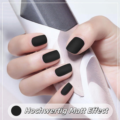 Schwarz Matte Nagellack – Schnelltrocknend & Langanhaltend