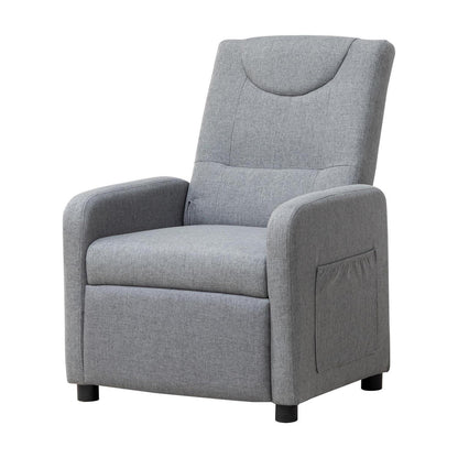 Relaxsessel mit Liegefunktion – Grau, Ergonomisch & Bequem