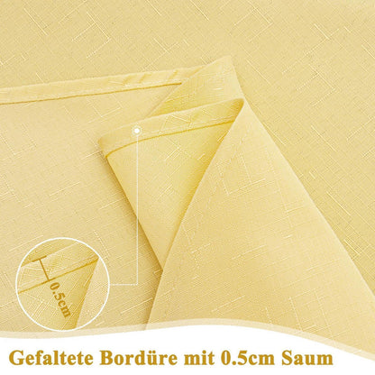Gelbe Tischdecke Leinenoptik 130x160cm – Abwaschbar & Kratzfest