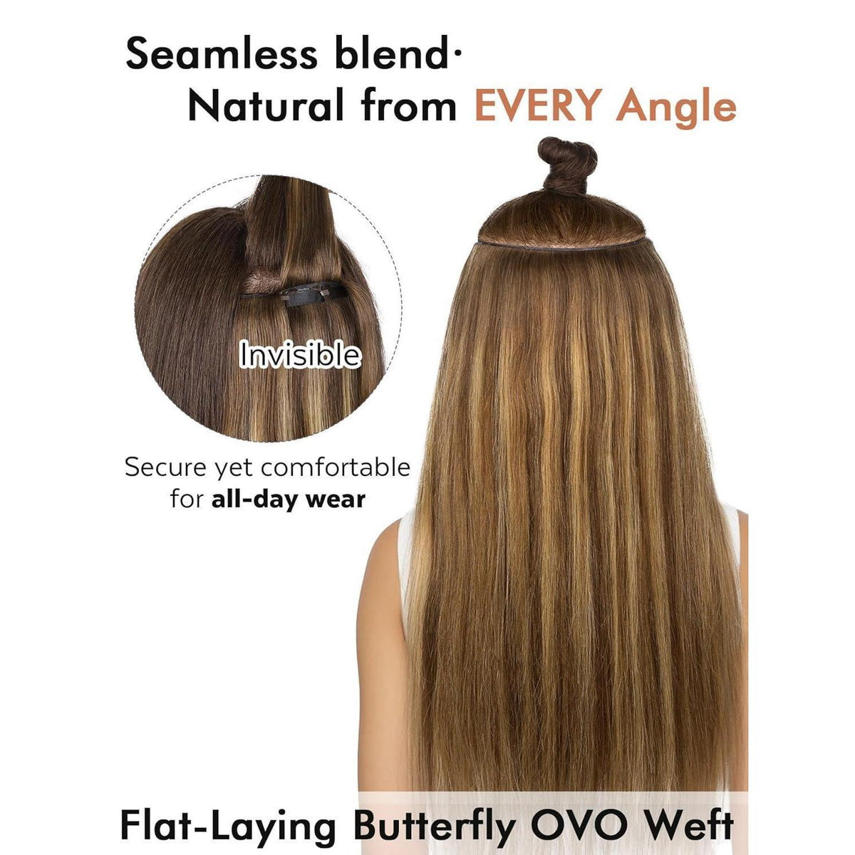 Remy Echthaar Extensions 46 cm Blond – 2er Pack mit Micro Beads