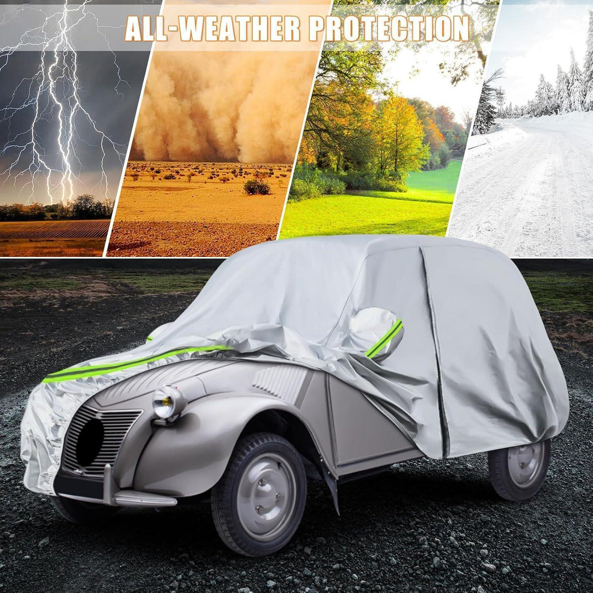 Autoabdeckung Citroen 2CV 1948-1990, wasserdicht & allwetresistent