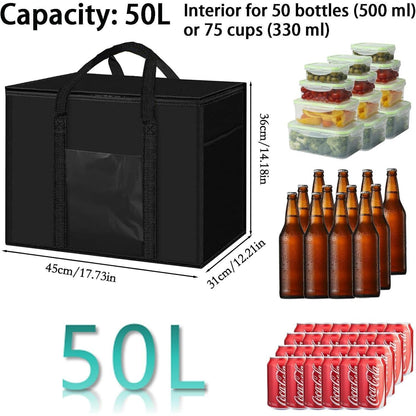 Faltbare Kühltasche 50L – Kühlbox für Picknick, Camping & Outdoor