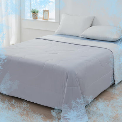Kühldecke 200x210 cm Grau | Sommerdecke mit Arc-Chill-3.0-Technologie