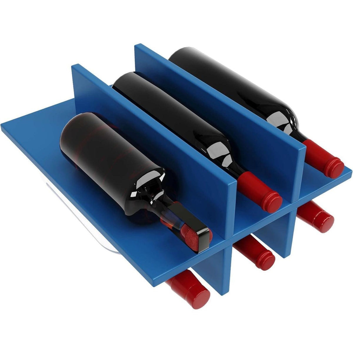 Kücheninsel blau mit Stauraum & Rollen – 102x45x92cm
