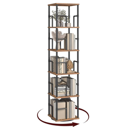 Drehbares Bücherregal 5 Ebenen – Platzsparendes Industrie-Design