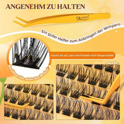 Selbstklebende Wimpern ohne Kleber – 60 Stück, 10-16mm