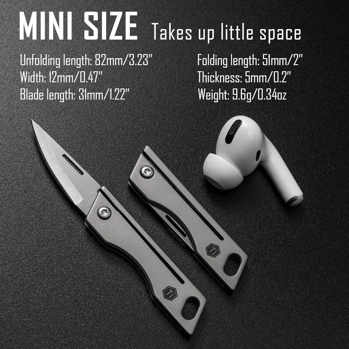 Mini EDC Titan Klappmesser – Kompakt & Vielseitig für Alltag & Outdoor
