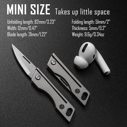 Mini EDC Titan Klappmesser – Kompakt & Vielseitig für Alltag & Outdoor