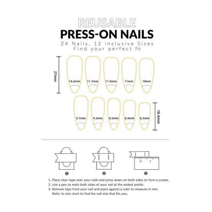 MouyouGlow Stiletto Press on Nails Milchig Weiß Rosa