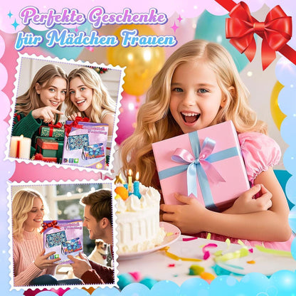 Diamond Painting Kosmetiktasche Set für Mädchen 6-12 Jahre