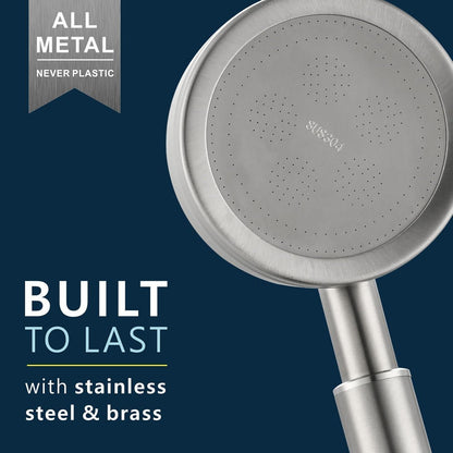 Metall Handbrause mit Hochdruck & Teflonband