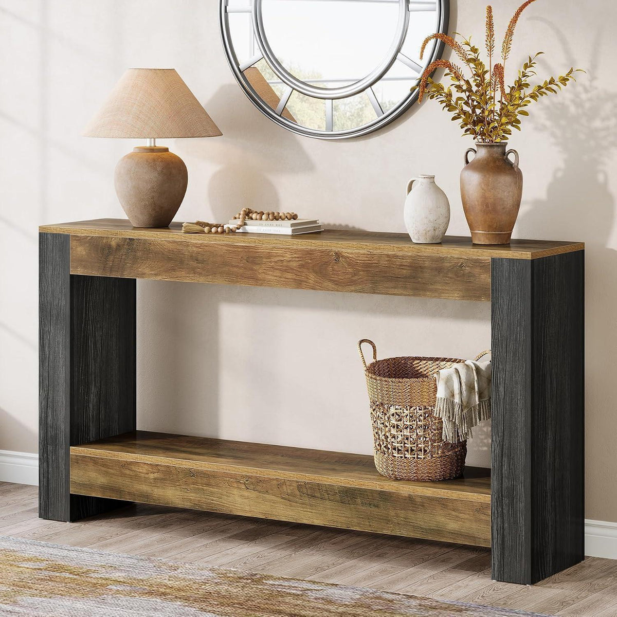 160 cm Konsolentisch – Rustikaler Sofa- & Flurtisch