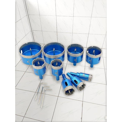 Diamant Fliesenbohrer 68mm 5er Set mit Zentrierbohrer