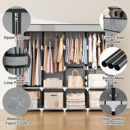 Stoffschrank 170cm breit – Viel Stauraum & Stabil