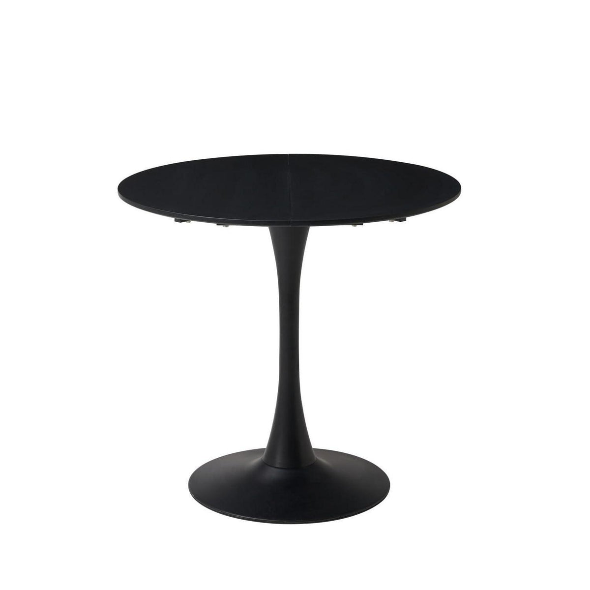 Moderner runder Esstisch Schwarz 80cm – Ideal für kleine Räume