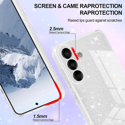 Handyhülle Samsung Galaxy A36 5G Glitzer Silbrig