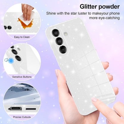 Handyhülle Samsung Galaxy A36 5G Glitzer Silbrig