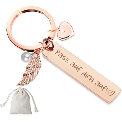 Herz Schlüsselanhänger personalisiert | Geschenk für Frauen & Mama