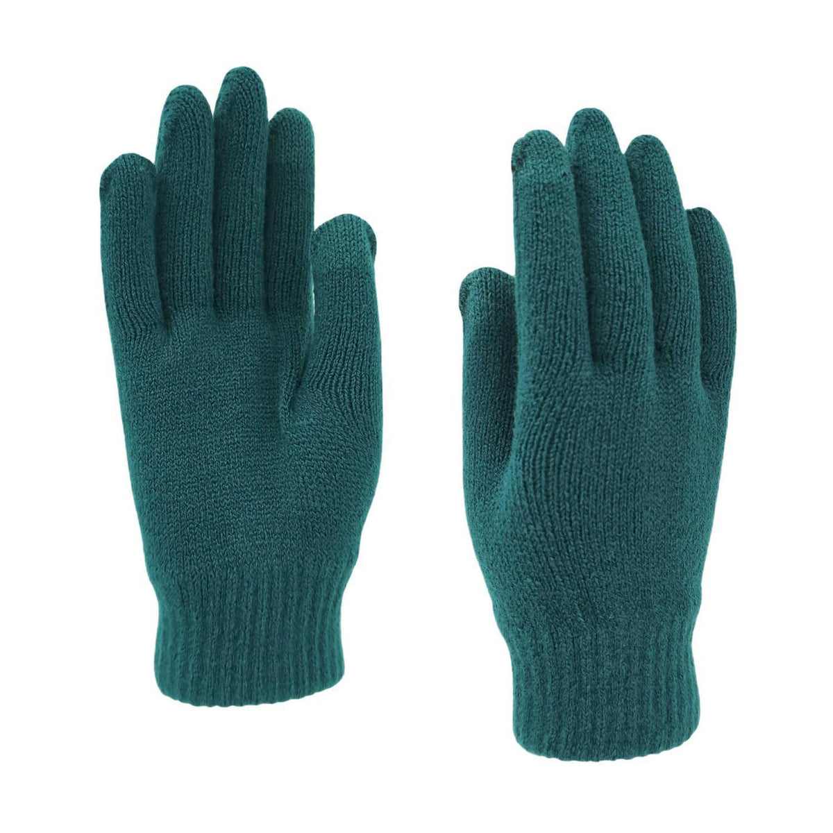 3-teiliges Winter-Set: Schal, Mütze & Touchscreen-Handschuhe Grün