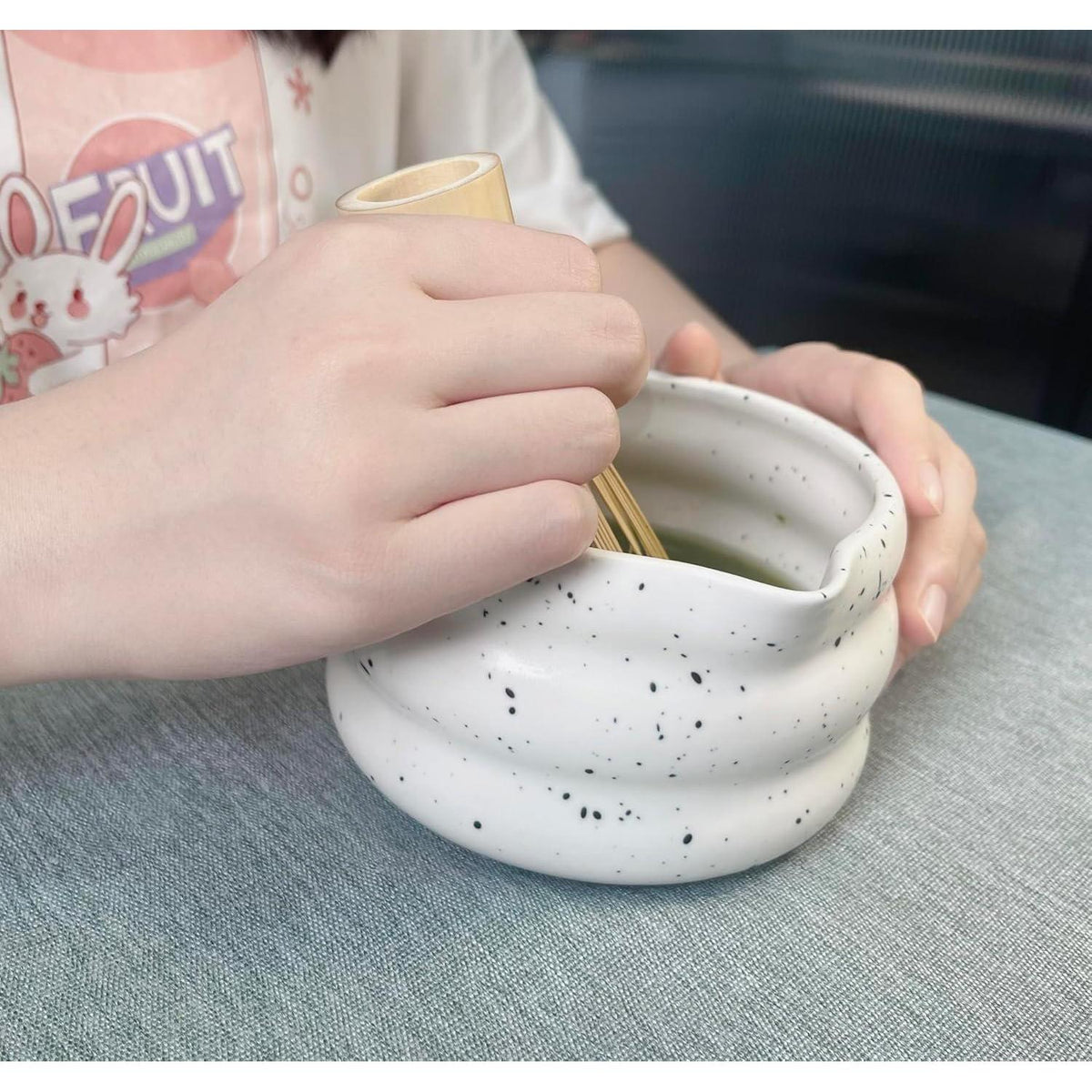 Komplettes Matcha Set – 5-teilig für traditionelle Teezeremonie (Weiß)