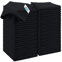 50x Mikrofaser Reinigungstücher Schwarz – Wiederverwendbar & Fusselfrei