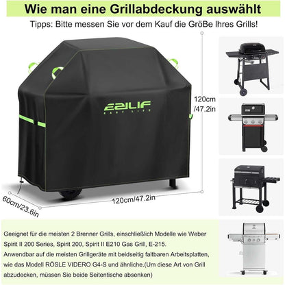 Wetterfeste Grillabdeckung 120x60x120cm – Robust & Langlebig