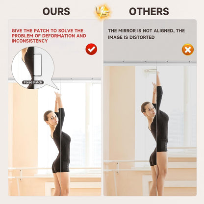 Ganzkörperspiegel 240x100cm - 2er Set für Fitnessraum & Yoga