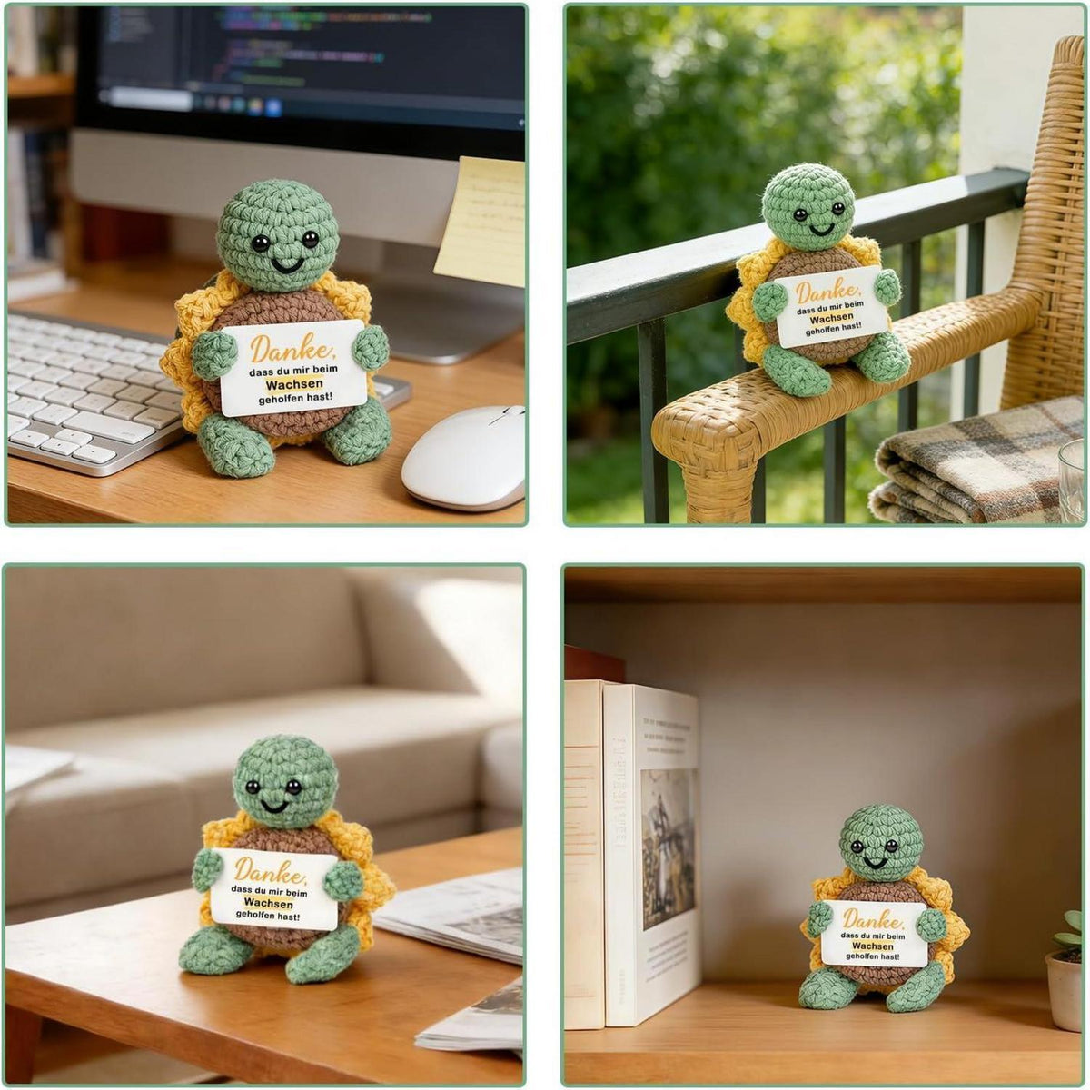 Gehäkelte Schildkröte - Dankeschön Geschenk für Erzieherin