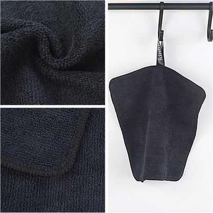 Mikrofasertücher 6er Set – Schwarz, 20x20cm, Putzlappen Küche