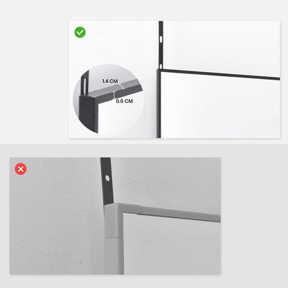 Über-Tür-Spiegel Vollbild Schwarz Aluminiumlegierung Wandspiegel