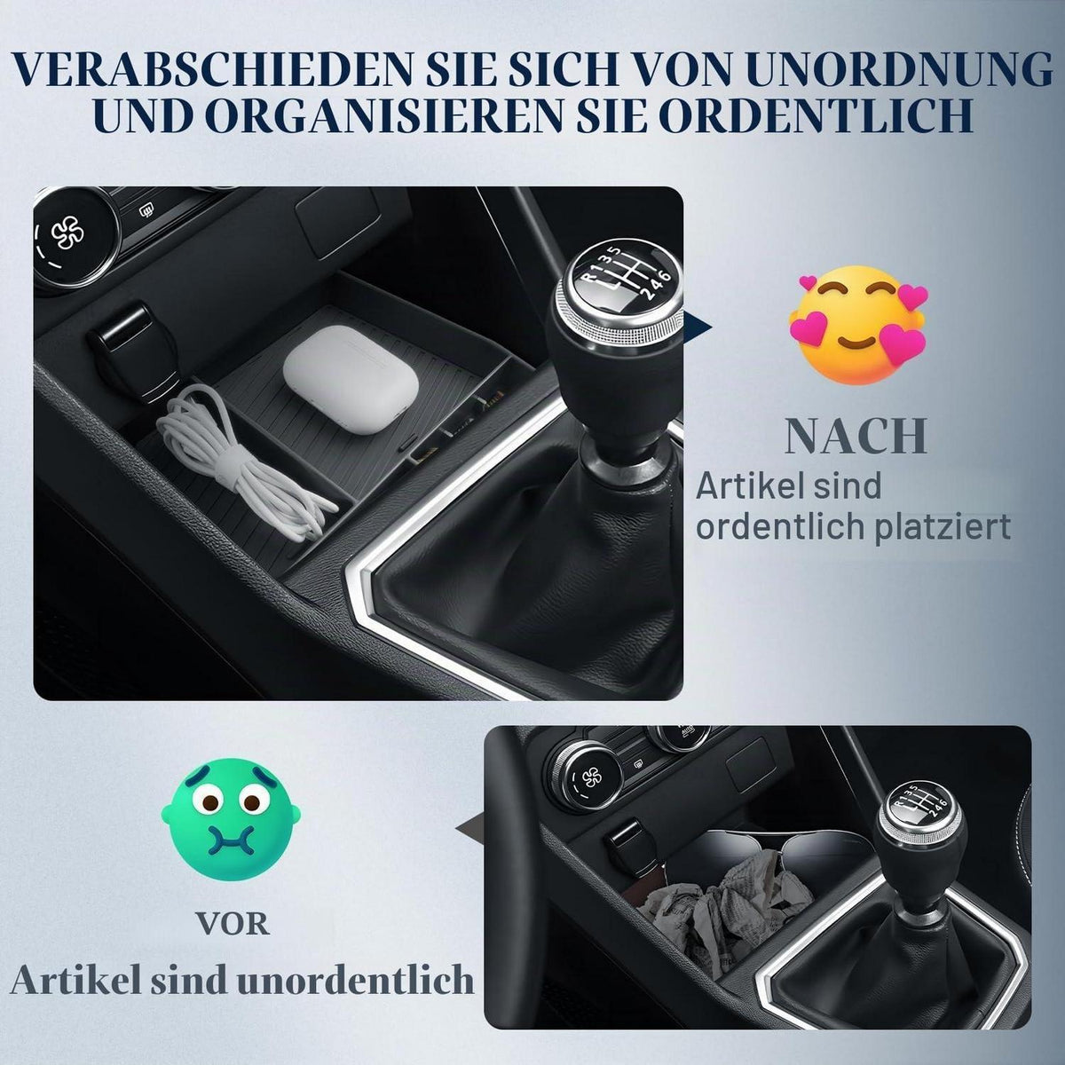 Mittelkonsolen Organizer für Dacia Sandero 3 / Stepway 3 / Jogger