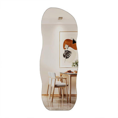 Asymmetrischer Wandspiegel Wellen-Design 160x60cm