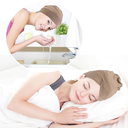 3er Set Baumwoll-Kopftücher für Damen, weich & verstellbar