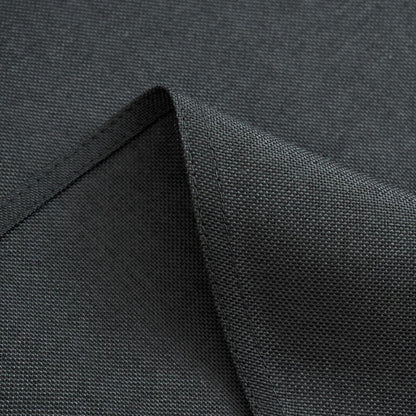Runde Tischdecke Leinenoptik 160cm, Wasserabweisend Schwarz
