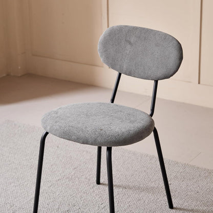 Moderner Esszimmerstuhl 8er Set – Dunkelgrau, Stapelbar