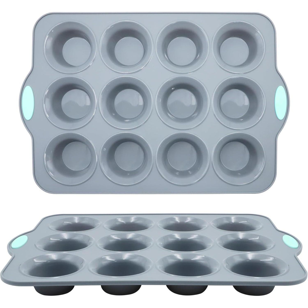 2x Silikon Muffinbackform 12 Tassen – Antihaft & Spülmaschinenfest