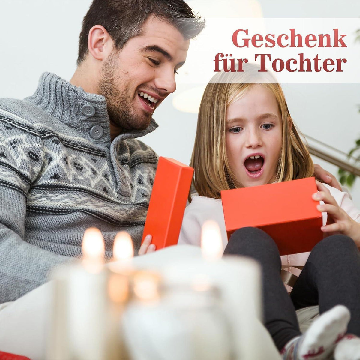 Herz-Deko Acryl - Geschenk für Tochter von Papa